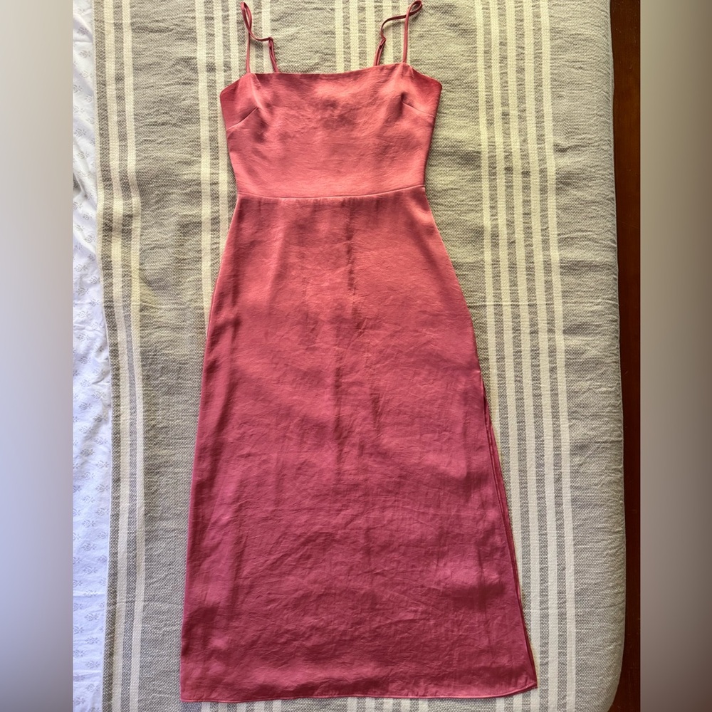 Wilfred Satin Dress from Aritzia